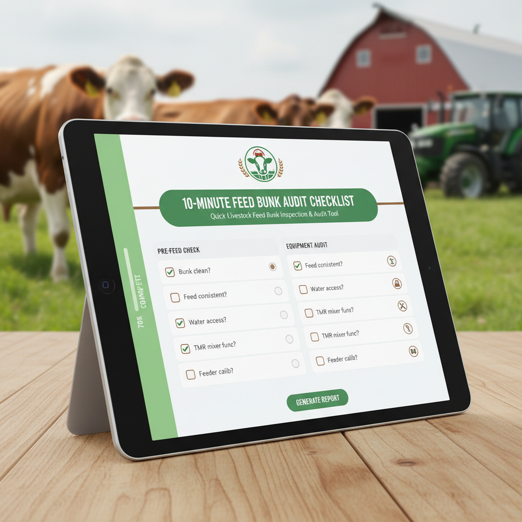 10-Minute Feed Bunk Audit Checklist